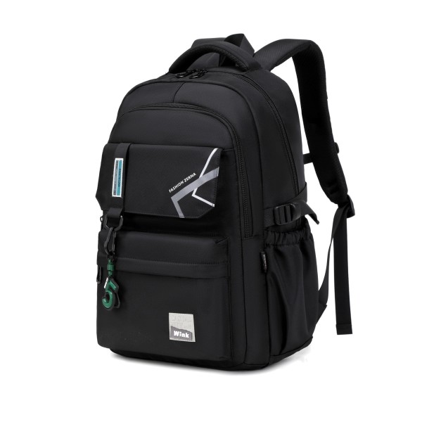 Forestfish School Backpack for Teen Men and Women, Casual Daypack Water-Resistant Lightweight Middle School Bag with Large Capacity